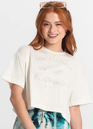 Minty - T- Shirt Juvenil Feminina Bege - MINTY