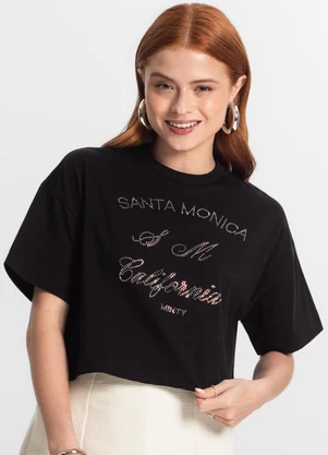 Minty - T- Shirt Juvenil Feminina Preto - MINTY