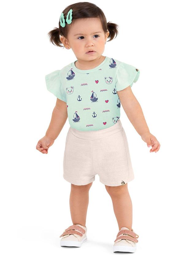 Alenice - T-Shirt Marinheiras Menina Verde 1