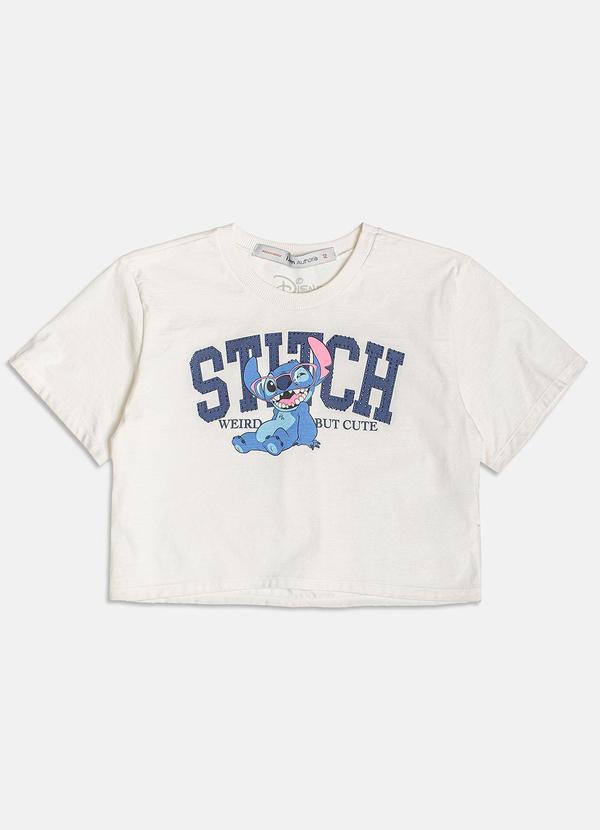 I Am - T-Shirt Off White do Stitch Pérola