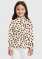 Malwee Kids - Blusa Animal Print em Ribana Off White - variação: Off White