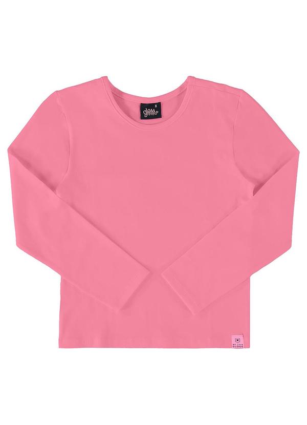 Gloss - Blusa Básica em Cotton Juvenil Rosa 1