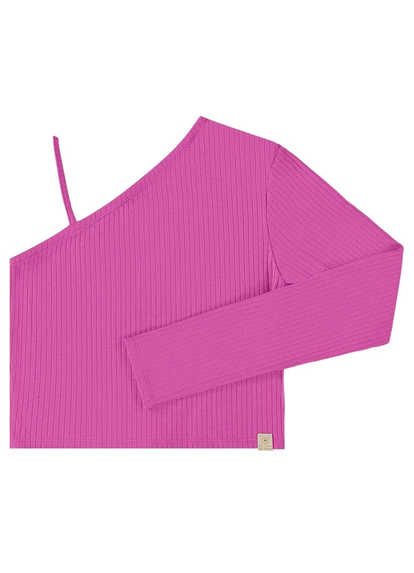 Gloss - Blusa Básica em Ribana Juvenil Rosa 3