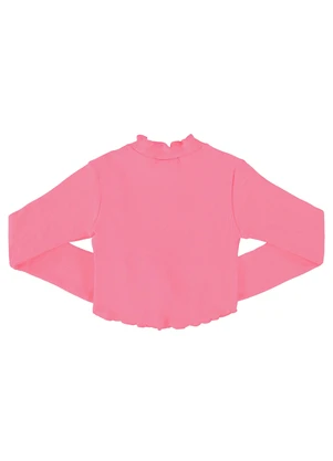 Gloss - Blusa Básica em Ribaninha Juvenil Rosa - GLOSS