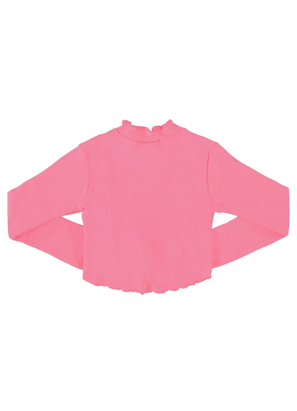 Gloss - Blusa Básica em Ribaninha Juvenil Rosa 2