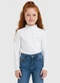 Carinhoso - Blusa Básica em Tricô Branco - variação: Branco