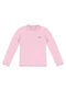 Carinhoso - Blusa Básica em Tricô Branco - variação: Rosa Claro