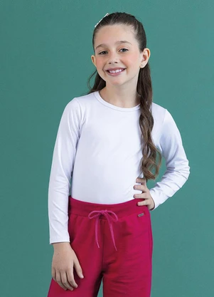 Soft Bonni - Blusa Básica Infantil Branco - SOFT BONNI