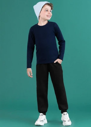 Soft Bonni - Blusa Básica Infantil Marinho - SOFT BONNI