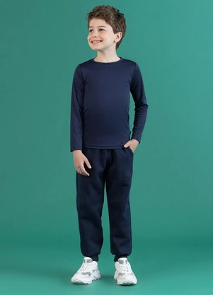 Soft Bonni - Blusa Básica Infantil Marinho - SOFT BONNI
