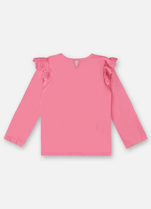 Up Baby - Blusa Básica Infantil Menina Rosa - UP BABY