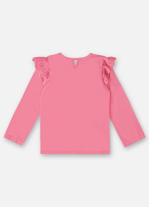 Up Baby - Blusa Básica Infantil Menina Rosa 2
