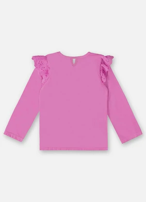 Up Baby - Blusa Básica Infantil Menina Rosa - UP BABY
