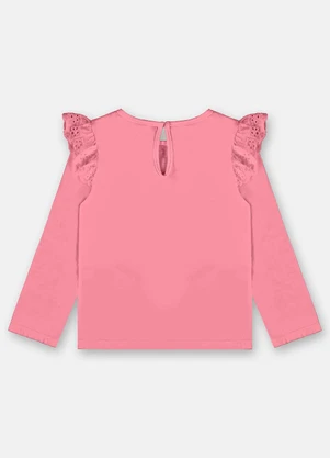 Up Baby - Blusa Básica Infantil Menina Rosa - UP BABY