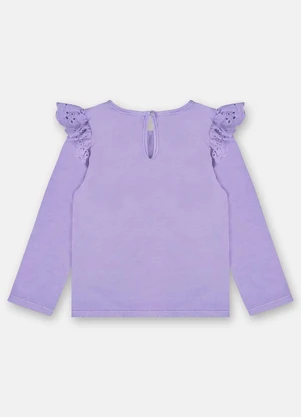 Up Baby - Blusa Básica Infantil Menina Roxo - UP BABY