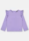 Up Baby - Blusa Básica Infantil Menina Preto - variação: Roxo
