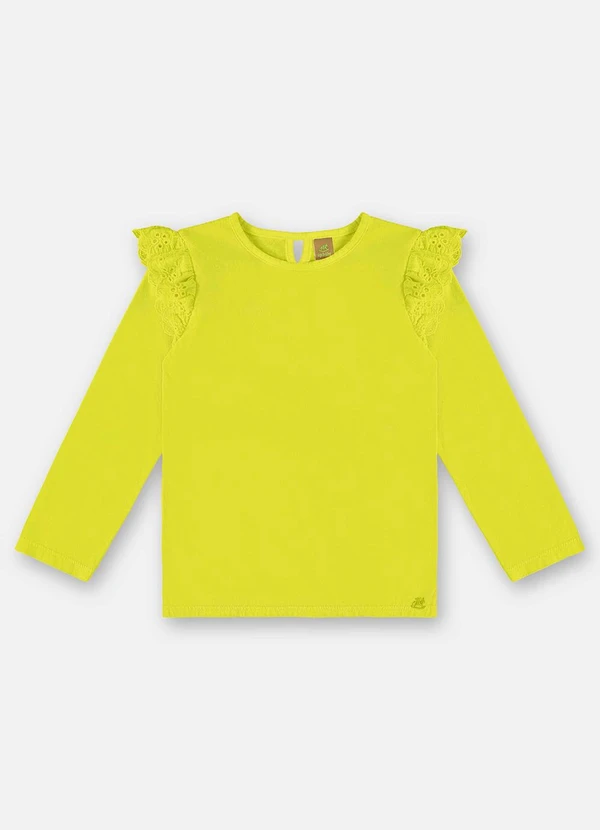 Up Baby - Blusa Básica Infantil Menina Verde
