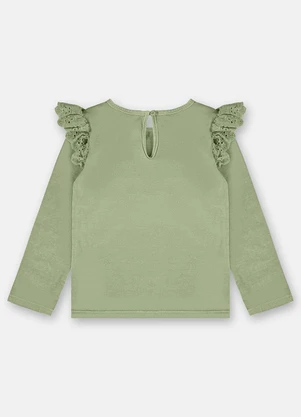 Up Baby - Blusa Básica Infantil Menina Verde - UP BABY