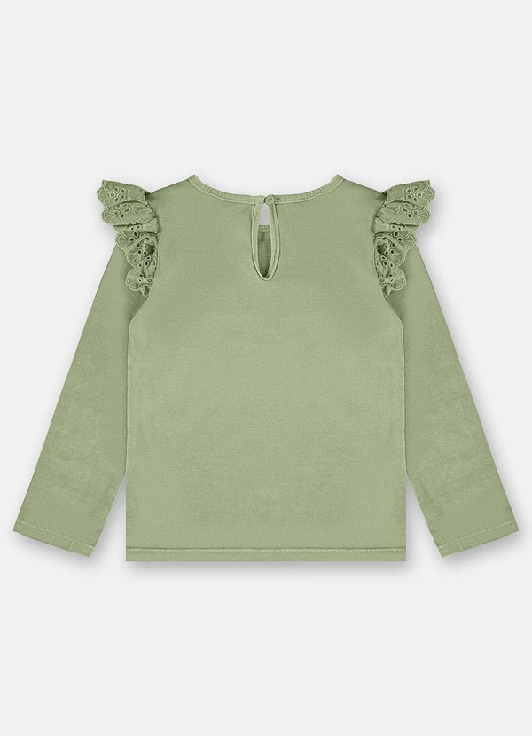 Up Baby - Blusa Básica Infantil Menina Verde 2