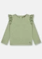 Up Baby - Blusa Básica Infantil Menina Preto - variação: Verde