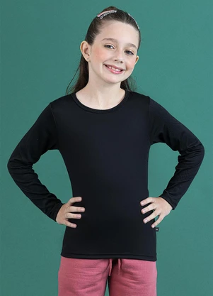 Soft Bonni - Blusa Básica Infantil Preto - SOFT BONNI
