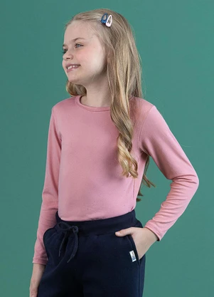 Soft Bonni - Blusa Básica Infantil Rose - SOFT BONNI