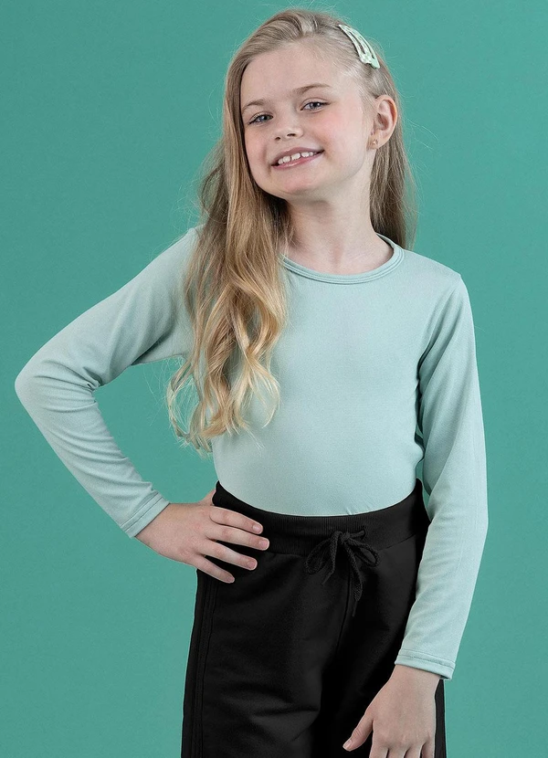 Soft Bonni - Blusa Básica Infantil Verde Cha