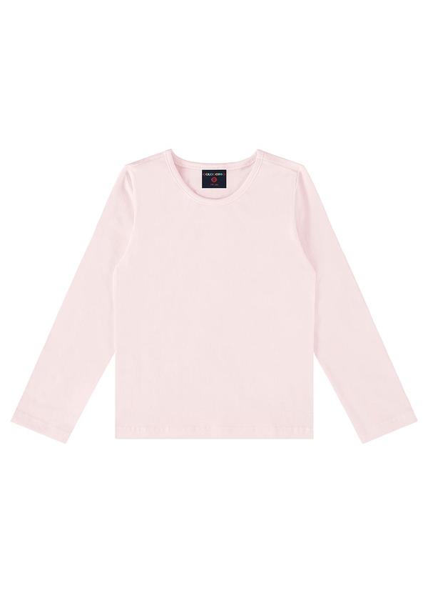 Guloseima - Blusa Básica Manga Longa Menina Rosa 1
