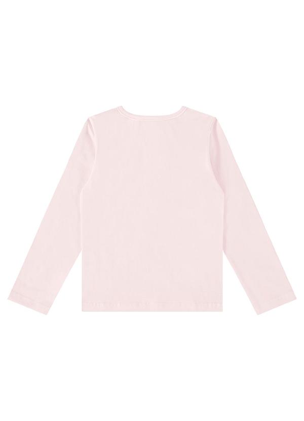 Guloseima - Blusa Básica Manga Longa Menina Rosa 2