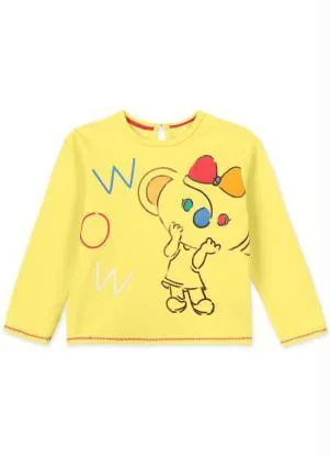 Lilica Ripilica - Blusa Bebê Menina Amarelo - LILICA RIPILICA