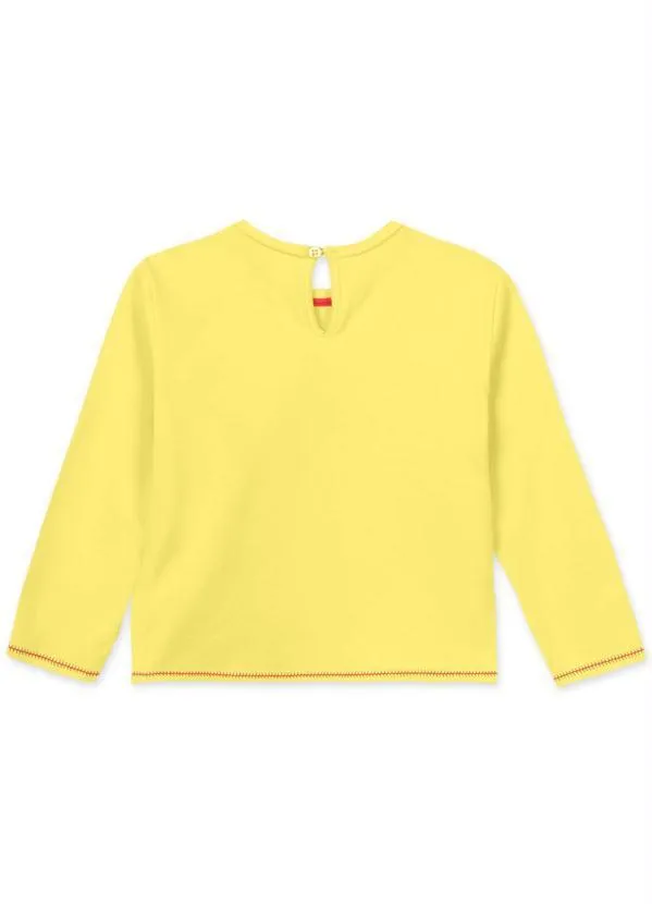 Lilica Ripilica - Blusa Bebê Menina Amarelo 2