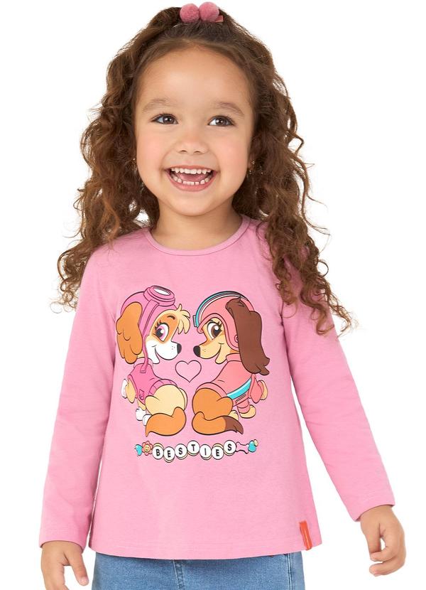 Malwee Kids - Blusa Besties Patrulha Canina® Rosa
