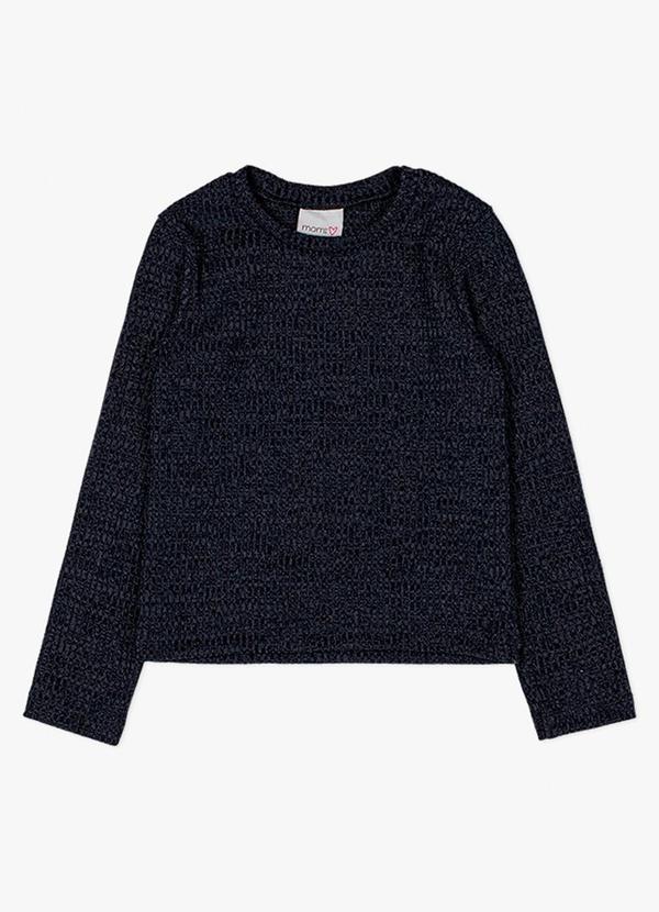 Momi - Blusa Canelada Azul