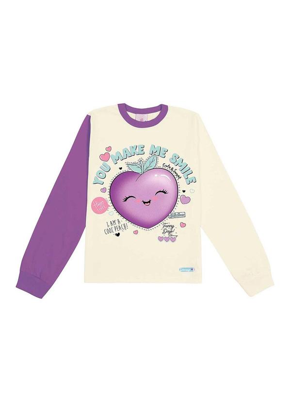 Abrange - Blusa Color Block Bege 1