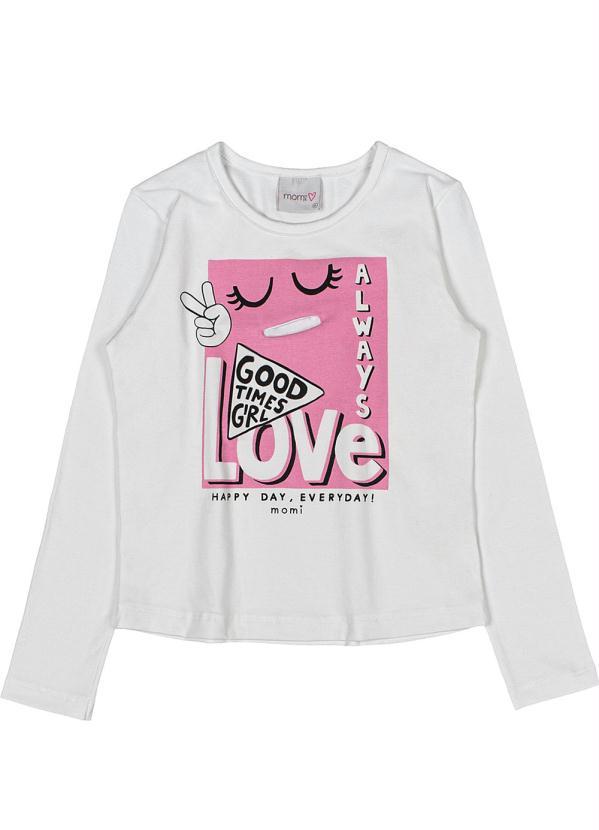 Momi - Blusa com Língua Branca