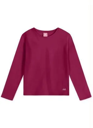 Lilica Ripilica - Blusa com Tecnologia Thermo Infantil Bordô - LILICA RIPILICA
