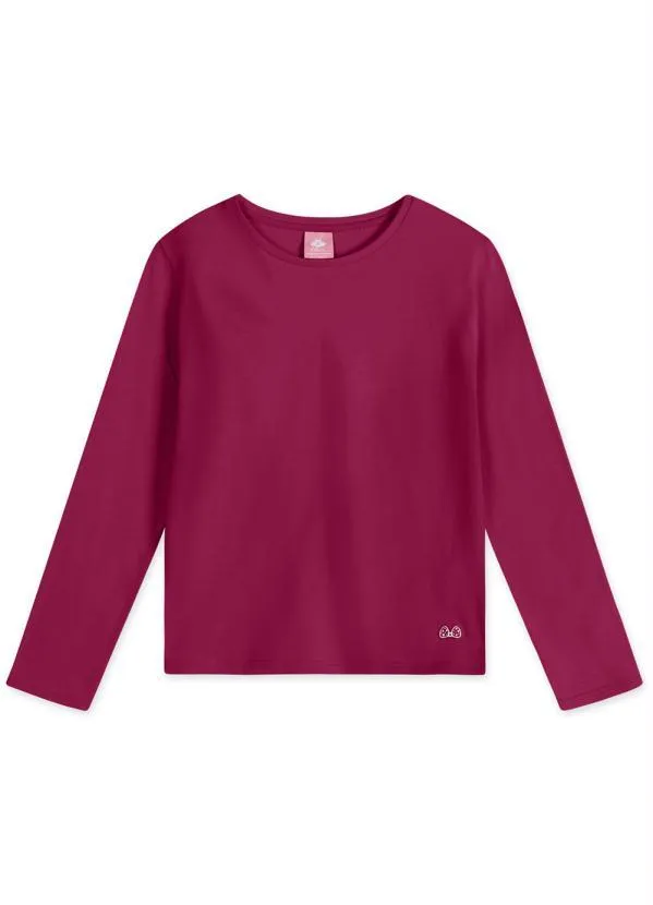Lilica Ripilica - Blusa com Tecnologia Thermo Infantil Bordô