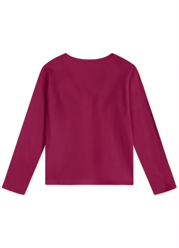 Lilica Ripilica - Blusa com Tecnologia Thermo Infantil Bordô 2