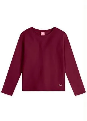 Lilica Ripilica - Blusa com Tecnologia Thermo Infantil Bordô - LILICA RIPILICA