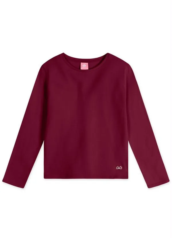 Lilica Ripilica - Blusa com Tecnologia Thermo Infantil Bordô