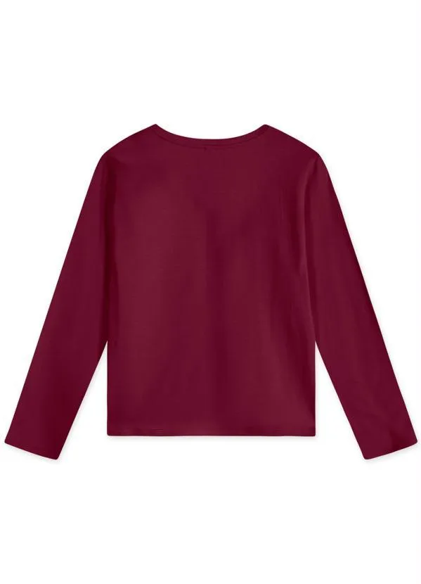 Lilica Ripilica - Blusa com Tecnologia Thermo Infantil Bordô 2