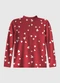 Malwee Kids - Blusa Animal Print em Ribana Off White - variação: Vermelho