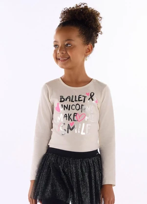 Quimby - Blusa Cotton Estampado Branco - QUIMBY