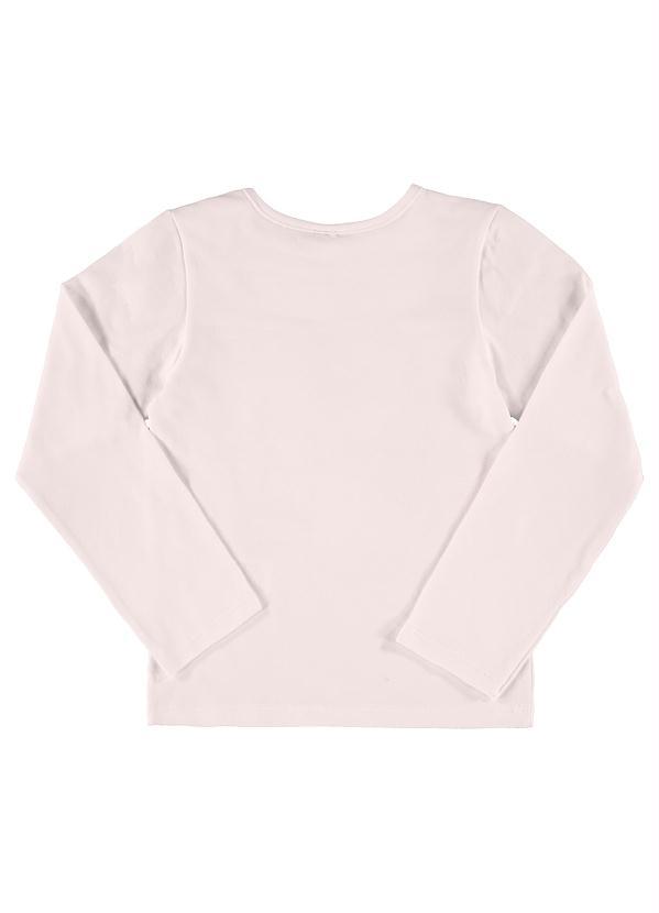 Quimby - Blusa Cotton Infantil Manga Longa Rosa 4