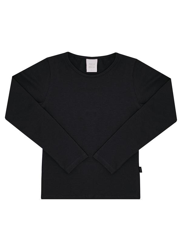 Pulla Bulla - Blusa Cotton Leve Basica Preto