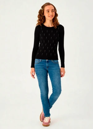 Pulla Bulla - Blusa Cotton Leve Preto - PULLA BULLA