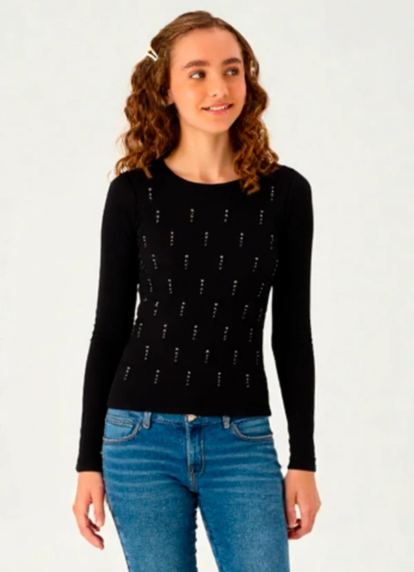 Pulla Bulla - Blusa Cotton Leve Preto
