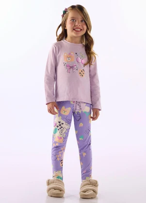 Up Baby - Blusa Cotton Strass Roxo - UP BABY