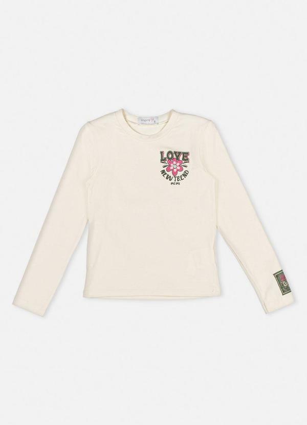 Momi - Blusa Creme Estampada Bege