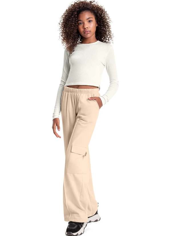 Gloss - Blusa Cropped Básica Juvenil Off White 2